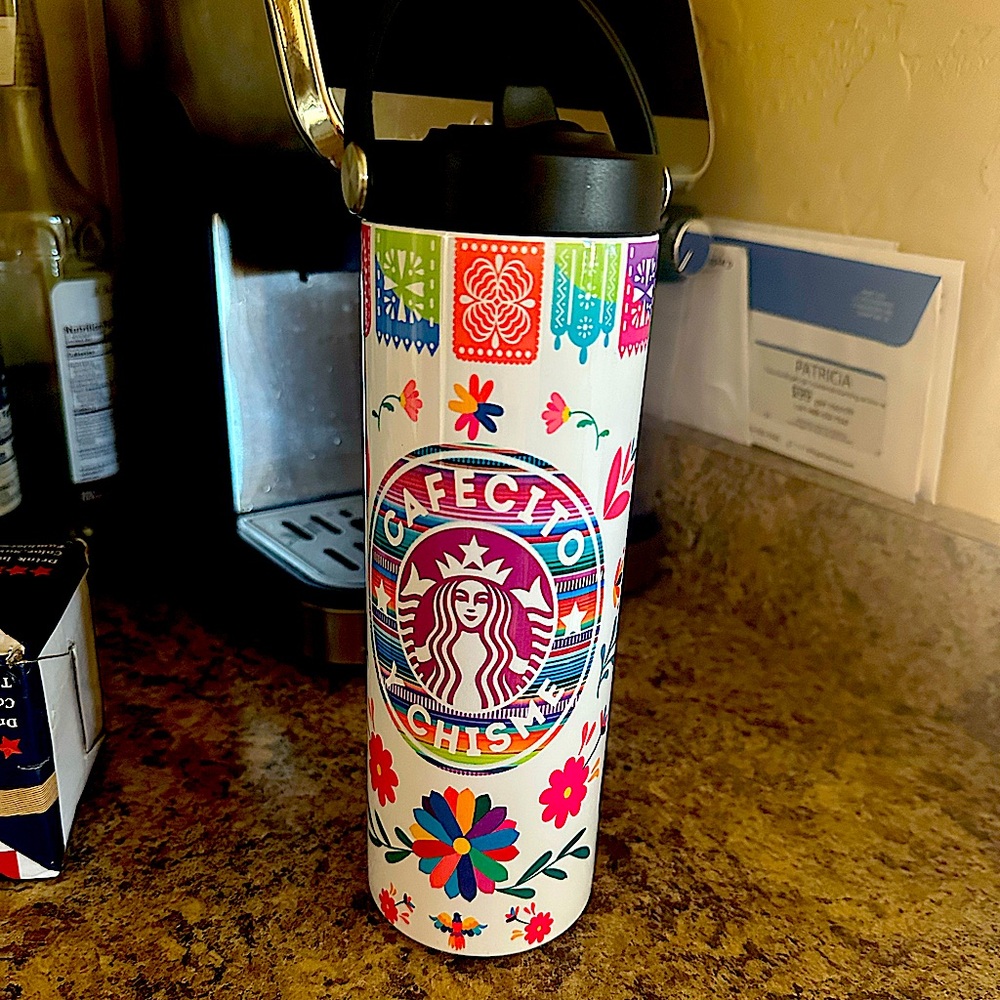 Starbucks Festive Floral Travel Mug/ BRAND NEW!!! Make them my self.